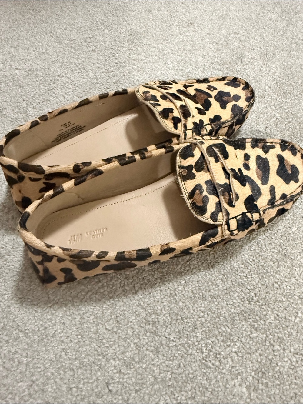 New H&M leather moccasins